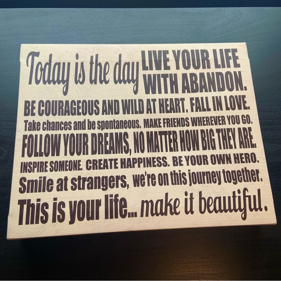 Motivational Canvas Decor - Picture 2 of 5